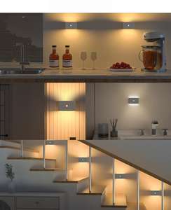USBC lampu dinding Led rumah lampu malam bertenaga baterai isi ulang dudukan magnetik Sensor gerakan senja ke fajar lampu malam - Product Image 2