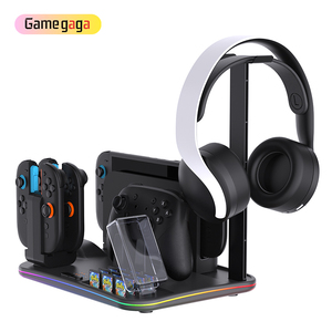 Base de carga X PG‑SW2065 para Switch Switch2, ventilador de refrigeración RGB, cargador Joy‑Con, soporte de almacenamiento para tarjetas de juego y auriculares - Product Image 3