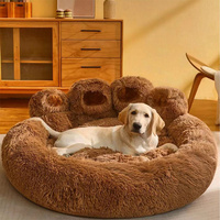 Lit pour chien en forme de patte d'ours, lit chaud pour chat en hiver, tapis de couchage doux, canapé universel pour animaux de compagnie toutes saisons, pour chiens et chats de taille moyenne à grande