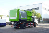 Camion à ordures diesel Vuxron 18T de taille moyenne avec bras à crochet, compacteur amovible pour recyclage, transmission 6x4, moteur et boîte de vitesses