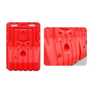 Guard-rail ad incastro per edifici pieni d'acqua, barriere di sicurezza impilabili per divisori stradali temporanei e passaggi pedonali - Product Image 3