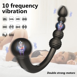 Bouchon anal double tête, vibromasseurs, perles anales, stimulateur du point G, bouchon anal, masturbation, jouets sexuels pour adultes pour couples - Product Image 4
