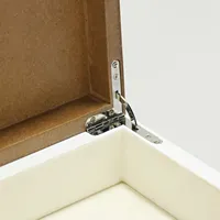 Boîte à bijoux en bois avec tiroir et serrure, organiseur pour bagues, montres, boucles d'oreilles, colliers, boîte cadeau décorative, personnalisable