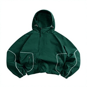 Veste coupe-vent imperméable pour homme avec capuche, respirante, légère, pour la randonnée en plein air, vestes coupe-vent personnalisées - Product Image 1