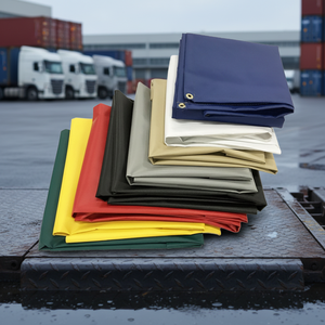 Custom 1000d 340-610gsm <b>Waterproof</b> Heavy Duty Covering Pvc Coated <b>Sheet</b> Fireproof Tarps Tarpaulin Roll for Tent Truck Cover - Product Image 6