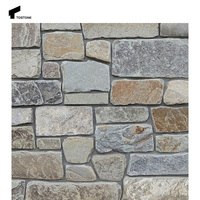 Tostone Revêtement Mural Extérieur Fendu Calcaire Blanc Le Plus Vendu Pierre Libre pour Panneaux de Décoration Maison Villa