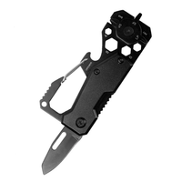Accessoires de camping en plein air, couteau de poche multifonction pliable avec logo personnalisé, porte-clés, outils EDC, couteau multi-usages