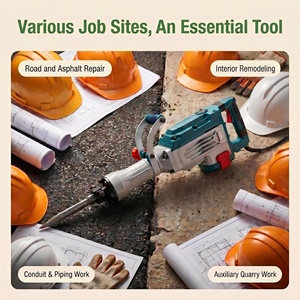 <span class=keywords><strong>Marteau</strong></span> de démolition électrique professionnel 1800W H1-260, briseur de béton haute puissance, outils de démolition industriels - Product Image 6