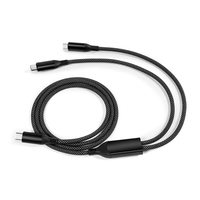Cable USB-C/Tipo-C de Carga Rápida 5A para Dispositivos Android/iOS, Car Play y Bancos de Energía - Construcción de Nailon y Aleación de Aluminio