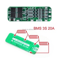 Batería de Iones de Litio 3S 20A 18650 IoT BMS PCBA Cargador 12.6V Módulo de Protección de Carga de Celdas