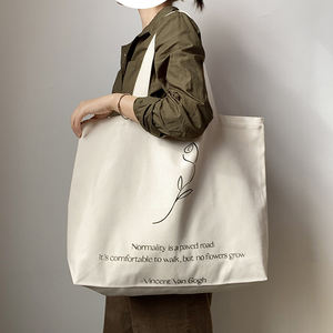 Sac à provisions en coton de grande taille Sac fourre-tout en toile - Product Image 6