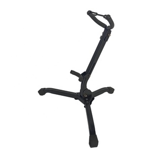 Soporte Universal Portátil Plegable y Ajustable de Hierro con Base Triangular Amarilla <span class=keywords><strong>para</strong></span> Saxofón Tenor y Alto, Modelo AOOLOO - Product Image 1