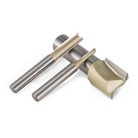 Juego de fresas de doble filo TIDEWAY de 1/2 pulgada, herramientas para trabajar la madera, cortador de fresado de carburo de tungsteno para madera OEM