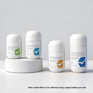 ขวดบรรจุยา HDPE ทรงโดม ขนาด 100 มล. พร้อมห่วงดึง ฝาปิดแบบสั้น สำหรับยาเม็ด ยาแคปซูล ยาอม ขนาดเล็ก สีขาว มีสินค้าในสต็อก 150/200 มล. - Product Image 4