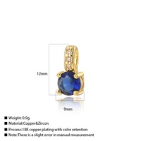 Pendentif rond géométrique brillant et coloré en zircon, design populaire, avec CZ rouge et blanc, pour bracelet, collier, accessoires de bijoux DIY
