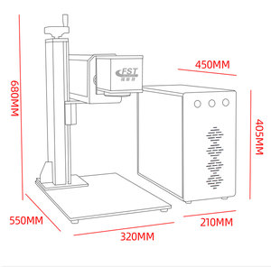 Máy khắc laser CO2 Galvo ống kim loại hiệu suất cao, chi phí thấp, công suất 20W 30W 40W 60W - Product Image 4