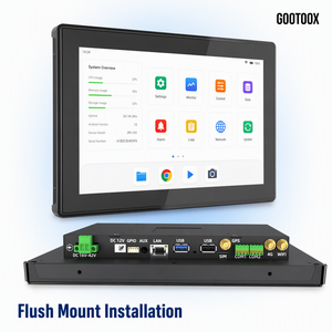 Panel PC Android Todo en Uno de 10.1 Pulgadas con Pantalla Táctil Capacitiva, Montaje Empotrado, RK3562, Android 13, <span class=keywords><strong>APK</strong></span> Preinstalado - Product Image 1