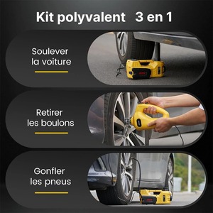 Gato hidráulico eléctrico tipo tijera Taskstar 5T con inflador <span class=keywords><strong>de</strong></span> neumáticos <span class=keywords><strong>de</strong></span> 12V y luz LED para SUV, camionetas y sedanes - Product Image 2