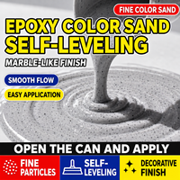 Revêtement de sol de garage en époxy autolissant Taiyan, effet marbre sable coloré, liquide résistant à l'usure, haute brillance, baril de 20 kg