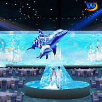 Projecteur d'hologrammes à projection interactive au sol/au sol Cartographie 3d pour gâteau de fête de mariage