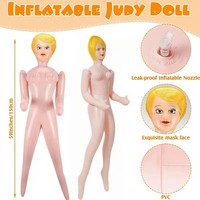 Figure gonflable réaliste de 59 pouces, décoration de fête pour adultes, pour enterrements de vie de garçon, Halloween, résistante à l'eau et réutilisable, cadeau original