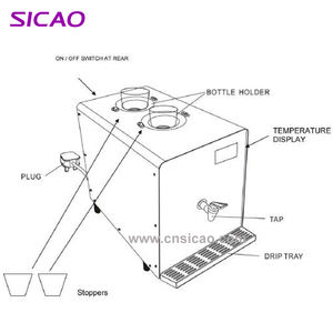 Mesin wiski anggur elektrik 2 botol, Dispenser minuman keras portabel dengan kecepatan cepat untuk Bar dan rumah - Product Image 6