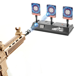 เป้าหมายยิงปืนอัตโนมัติ 3 จุด พร้อมระบบให้คะแนนอิเล็กทรอนิกส์  พร้อมเอฟเฟกต์แสงและเสียง สำหรับปืนเนิร์ฟ เจล บลาสเตอร์ และปืนยิงกระสุนนิ่ม - Product Image 2
