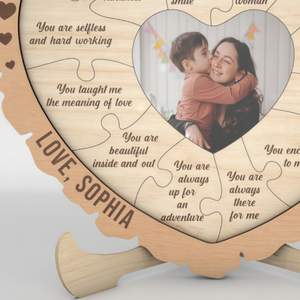 Modello Innovativo Best-Seller 2026, Cornice Fotografica in Legno con 12 Motivi per Ama-Ti, Regalo per la Festa della Mamma - Product Image 2