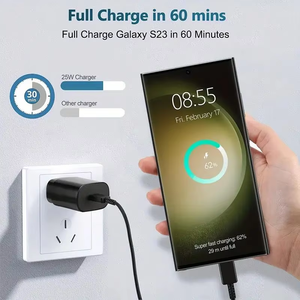 <span class=keywords><strong>45w</strong></span> 25w PD Type C Super Fast Charging USB C Wall Charger pour <span class=keywords><strong>Samsung</strong></span> Galaxy S23 S22 S21 <span class=keywords><strong>ultra</strong></span> <span class=keywords><strong>Note</strong></span> <span class=keywords><strong>20</strong></span> 10 10plus - Product Image 3
