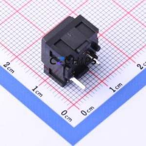 TP-66015 Tactile Switch Through hole Component (THT) Switch Single Pole Single Throw Rectangle Button 3N Through Hole - Product Image 2