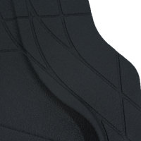Tapis de voiture universels en PVC noir, 3 pièces, 15 mm d'épaisseur, avec logo personnalisé et motifs de différentes couleurs, vente en gros