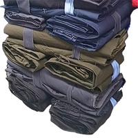 ZHAORUN Vente en gros de matières premières pour vêtements telas fournisseur de tissu textile en coton sergé coupé pour vêtements
