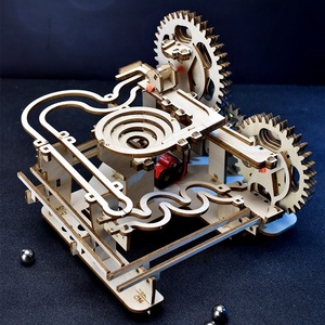 Puzzle Tridimensionale in Legno con Pista Meccanica, Giocattolo Fai-da-Te per lo Sviluppo dell'Intelligenza dei Bambini, Modello di Assemblaggio Artigianale - Product Image 1