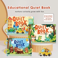 Livre d'activités pour tout-petits, livre sensoriel, autocollants réutilisables DIY, jouet éducatif pour l'apprentissage précoce, préscolaire, 3 à 6 ans, vente en gros