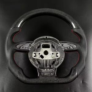 Volant sport en fibre de carbone véritable de haute qualité pour <span class=keywords><strong>Audi</strong></span> A3 A4 A5 A6 A7 RS3 RS4 RS5 RS6 RS7 B8.5 Q3 <span class=keywords><strong>Q5</strong></span> Q7, personnalisé - Product Image 6