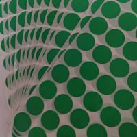 Étiquettes adhésives imprimées personnalisées, points ronds multicolores, options de couleurs variées