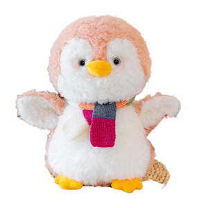 Peluche Rosa Morbido a Forma di Pinguino Grigio, Giocattoli Natalizi Carini, Vendita Calda - Product Image 1