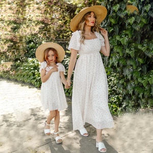 Summer Casual Floral Cotton Woman <strong>and</strong> Kids Girl Dress Mommy <strong>and</strong> Me <strong>Matching</strong> <strong>Outfits</strong> <strong>Mother</strong> <strong>and</strong> <strong>Daughter</strong> <strong>Matching</strong> Dress - Product Image 2