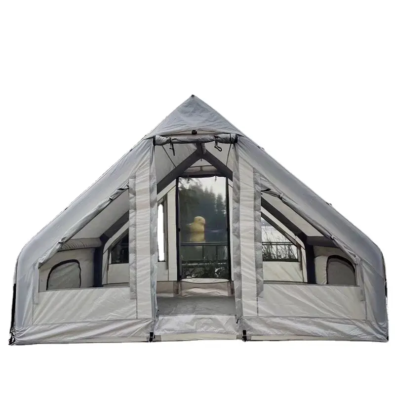 Outdoor camping tent windproof rain proof super light family inflatable cabin tent manufacturer