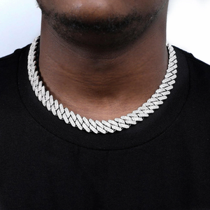 Collier gourmette en moissanite de qualité supérieure, bijoux hip-hop tendance pour hommes et femmes, style soirée - Product Image 5