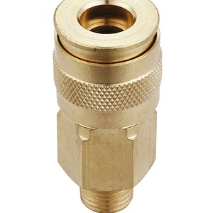 Brass Quick Connector 1/4 In External <b>Thread</b> Pneumatic <b>Tool</b> Accessory - Product Image 1