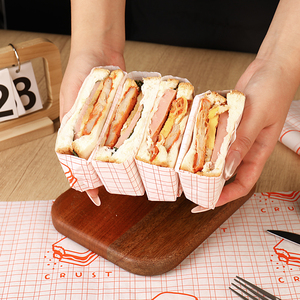 Papel Antigrasa Desechable Biodegradable Ecológico Personalizado de Grado Alimenticio para Sándwiches y <span class=keywords><strong>Hamburguesas</strong></span> - Product Image 2