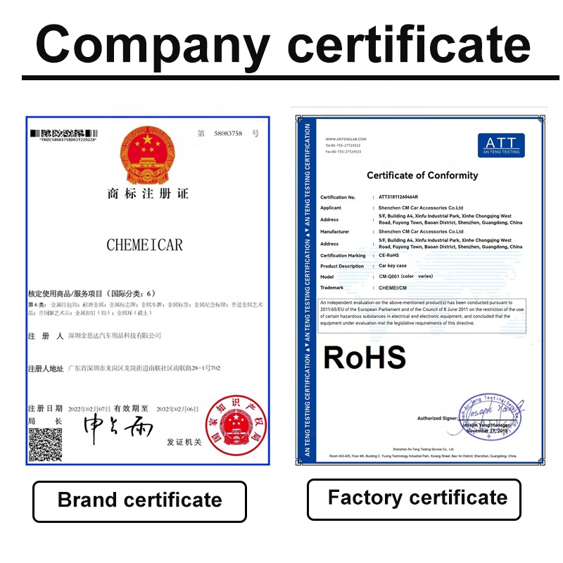 CM CMG01 Soft TPU Car Key Case Cover - Golden Edge Fashion Design