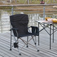 Chaise de plage pliante moderne et portable RD Outdoor avec grand accoudoir, confortable pour le camping, la pêche et les sorties en voiture