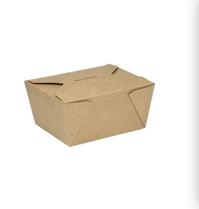 30 48 54 76 <span class=keywords><strong>110</strong></span> onzas líquidas. Caja de Papel Kraft Plegable para Llevar de 4.3 x 3.5 x 2.4 Pulgadas - Product Image 1