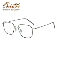 Gafas de Marca Kacamata, Lentes Personalizadas con Logotipo, Gafas Negras, Monturas Ópticas de Titanio de Diseño