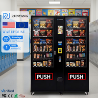 Distributeurs automatiques de snacks RUNYANG personnalisés pour l'extérieur avec distributeur de boissons rafraîchissantes pour aliments et boissons