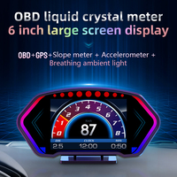 Proyektor LCD Besar 6-Inci Terbaru, Multi-Fungsi, Elektronik Otomatis P3 GPS OBD HUD dengan Garansi 1 Tahun untuk BMW dan Mazda