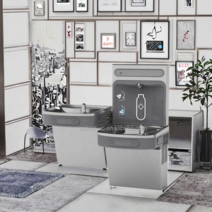 Station de distribution d'eau filtrée murale en acier inoxydable 304 avec bulleur et refroidisseur pour écoles et espaces publics - Product Image 4