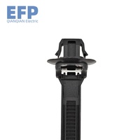 Kit de clips de fixation d'attache de câble en nylon 66 pour fixation de tuyau de voiture pour les véhicules Fiat compatibles avec la sangle de fermeture éclair